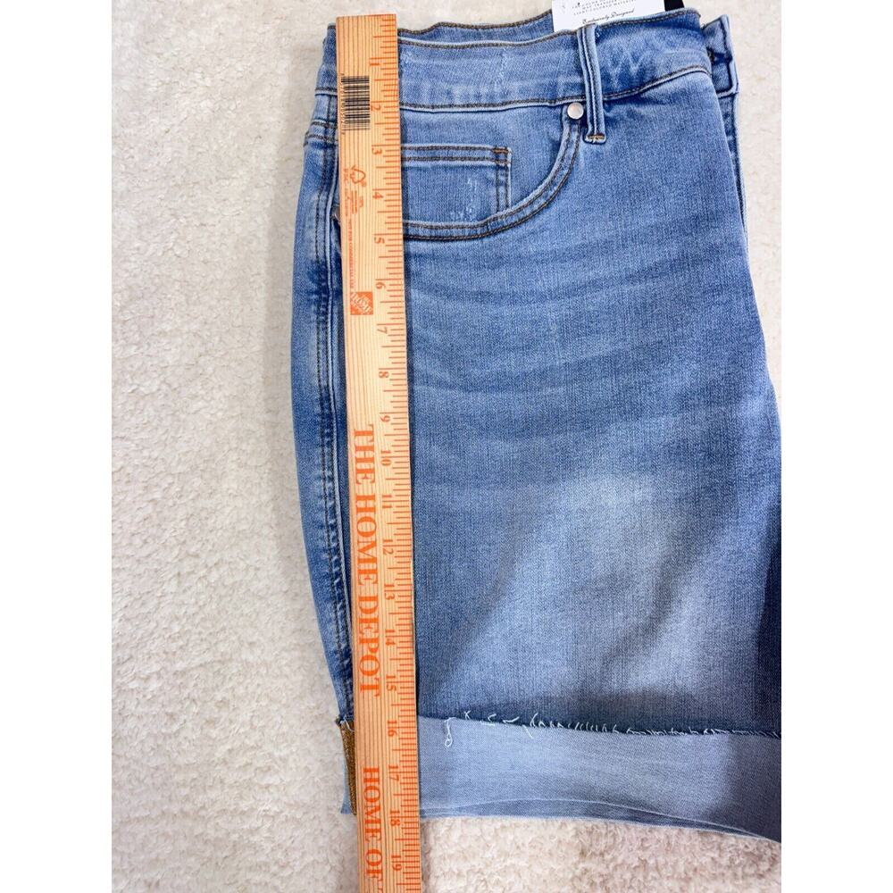 Judy Blue Denim Shorts High Rise Cuffed Hem Women 3XL Stretch Tummy Control - Picture 4 of 13